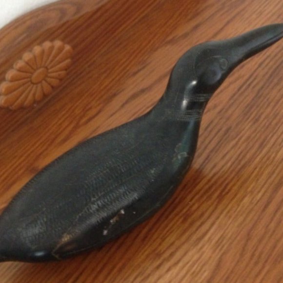Vintage Inuit Soapstone Loon Signed and Dated 1978 - Picture 6 of 7